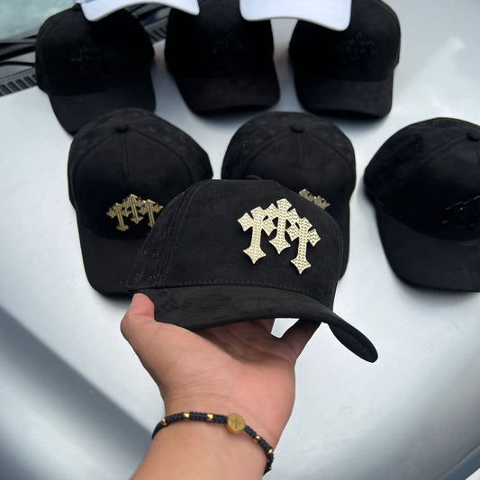 GORRA NEGRA BARBAS GOLD