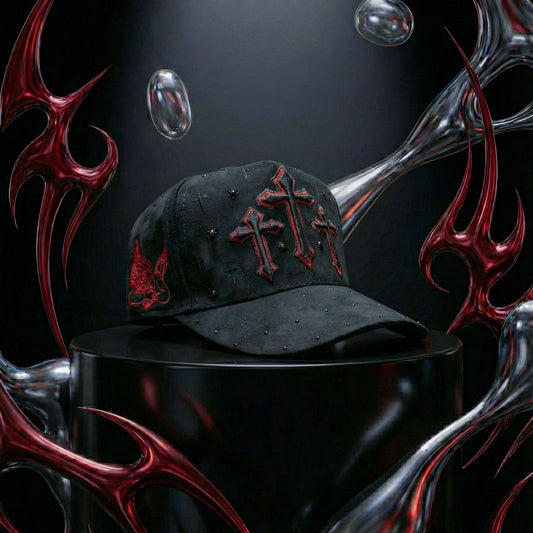GORRA TRES CRUCES ROJAS