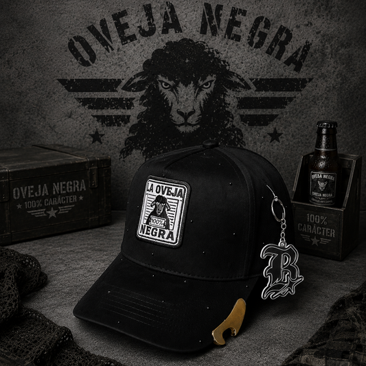 GORRA OVEJA NEGRA + DESCORCHADOR 🐑
