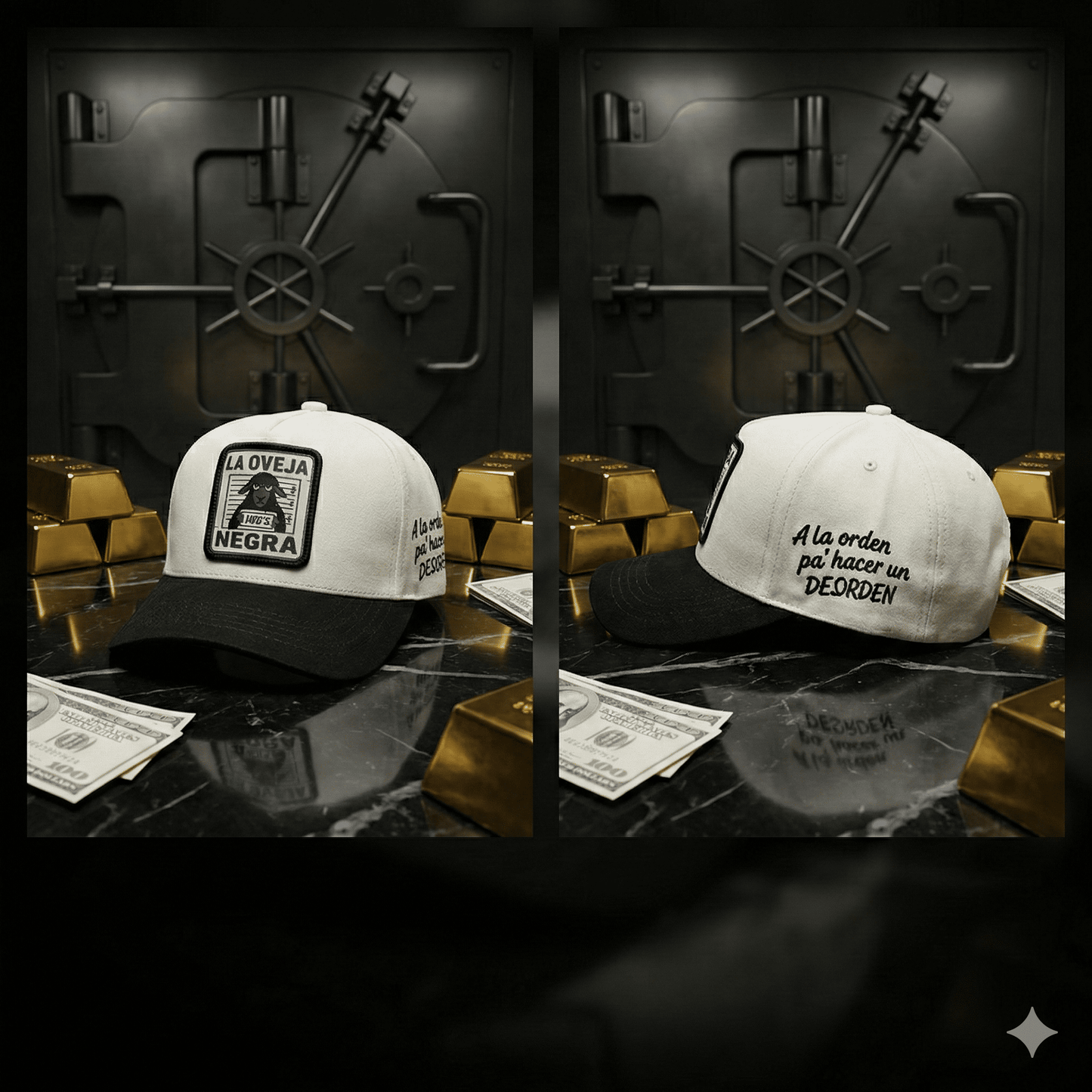 GORRA OVEJA NEGRA COLOR BLANCO