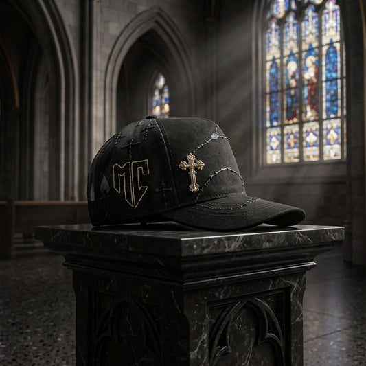 GORRA ROSARIO NEGRA