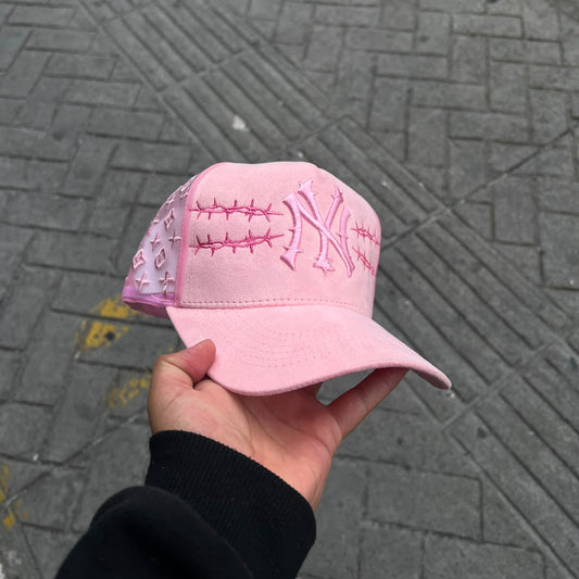 GORRA NY PUAZ ROSADA